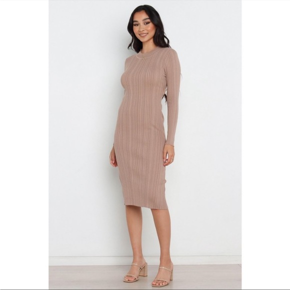 Petal and Pup Milleri Dress Tan - Picture 1 of 5